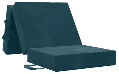 Image de Canapé-lit pliable 75 x 63 x 45 cm Bleu