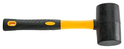 Produktbild von Hardex Gummihammer Ø75mm schwarz 2K-Griff