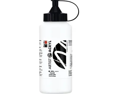 Zdjęcie produktu dla Marabu12200075970 Farba akrylowa Marabu Artist Acryl, 500 ml, biel tytanowa