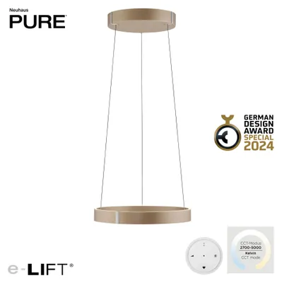 Produktbild von PAUL NEUHAUS LED-Pendelleuchte PURE E-Clipse elektrisch 2700-5000K Bronze 2560-97