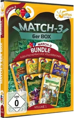 Produktbild von Match 3 6-er Box Vol. 1 PC SUNRISE