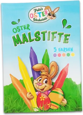 Produktbild von itenga Oster Malstifte - EierMalstifte - 5 Farben