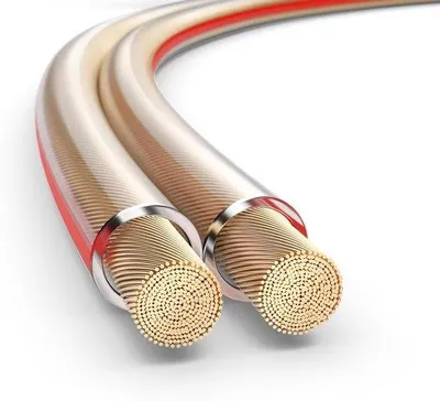 Obrázek produktu pro Audiokabel s měděným jádrem pro přehrávání hudby – 100 metrů – průhledný