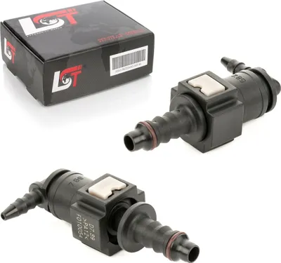 Produktbild von 2x Schnellkupplung Gegenstück Set Kraftstoffleitung L-Stück schmal 7,89 * 4,5 mm