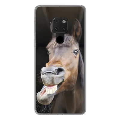 Produktbild von MuchoWow® Handyhülle Schutzhülle Hülle für Huawei P40 Lite Pferd - Lustig - Stall - Kinder - Jungen - Mädchen - Kinder Silikon Softcase Handy Hülle - Handy