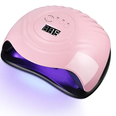 Produktbild von 168 WNageltrockner, UV-LED, V17 professioneller Nageltrockner, UV-Lampe, Lichthärtungsgerät, Nagellack-Trockner, Gel-Trockner mit Timer, LCD-Display
