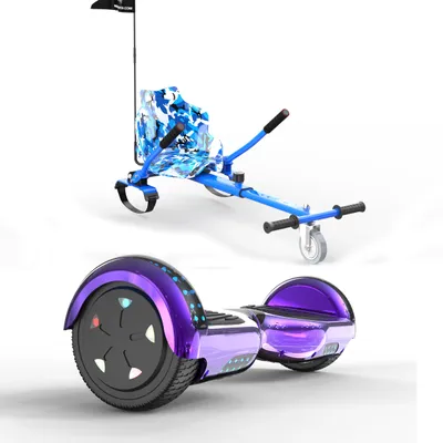 Produktbild von RCB 6,5" Hoverboard ,Hoverboard Kinder mit Go-Kart,Offroad-Hoverboards mit Bluetooth LED Geschenk für Kinder Erwachsene