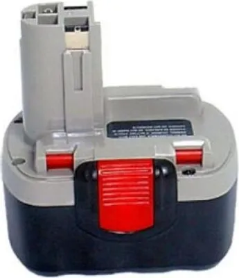A cordless power tool battery pack is shown against a white background.