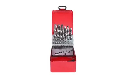 Produktbild von KS Tools 330.2613, Bohrer, Bohrerbit-Set, Drehung der rechten Hand, Metall, Kunststoff, Holz, 118°, Bodenschnellarbeitsstahl (HSS-G)
