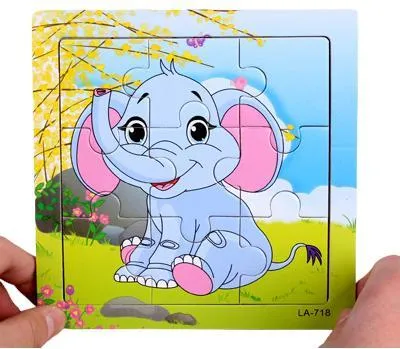 Produktbild von Holzpuzzle im Rahmen Lernpuzzle Elefant