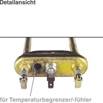 Produktbild von Heizelement 1900 Watt passend für Waschmaschinen Bosch Siemens Neff Constructa 265961, 640435