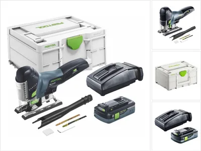 Obrázek produktu pro Festool CARVEX PSC 420 HPC 4,0 EBI-Plus akumulátorová přímočará pila 18 V ( 576525 ) 120 mm bezkartáčová + 1x akumulátor 4,0 Ah + nabíječka + systainer