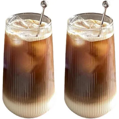 Obrázek produktu pro Sada dvou sklenic na Latte Macchiato, objem 500 ml, vyrobené z borosilikátového skla, dvouplášťové, vhodné pro teplé i studené nápoje