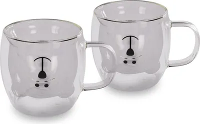 Produktbild von LAMART VASO Set mit 2 Bärenbechern, transparent, 250 ml