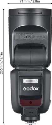 Zdjęcie produktu dla Godox V100 2.4G Bezprzewodowa lampa błyskowa do aparatu fotograficznego Okrągła głowica Lampa błyskowa do aparatu fotograficznego TTL Speedlite Moc 100 Ws Ekran dotykowy Wbudowana lampa modelująca LED z
