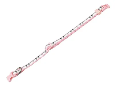 Produktbild von Nobby Halsband Tartan rosa, Verstellmöglichkeit: 20-35 cm