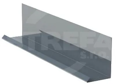 Obrázok produktu pre Lemovanie múrov pre kombinácii s krycou lištou RŠ 250, 2 bm, Prefalz Stucco, antracit P.10 RAL 7016