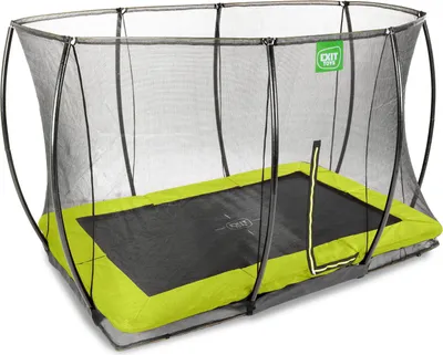 Zdjęcie produktu dla EXIT Silhouette Trampolina 244x366cm, z Siatką, Wkopywana, Zielony