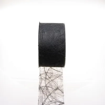 Produktbild von Sizoweb Tischband - Hussenband - schwarz - 7,9 cm - 50 Meter auf der Rolle - 64-79-50-017