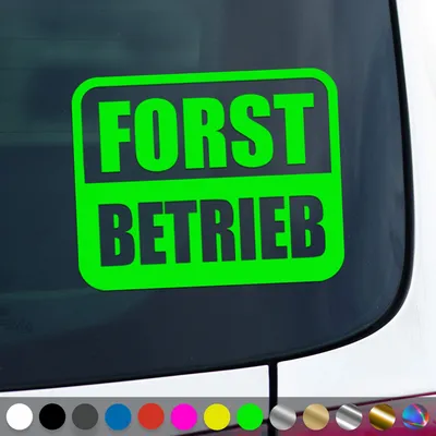 Produktbild von PantherPixel Forstarbeiten Aufkleber Forstwirt Forstbetrieb Sticker Auto Geschenkidee Farbe Neon-Grün