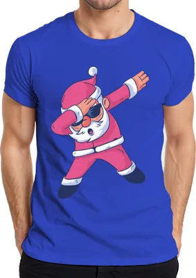 Produktbild von Dabbing Santa Sonnenbrille - Weihnachten Weihnachtsgeschenk Christmas Herren T-Shirt, Blau, XXL