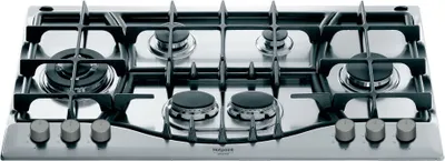 Obrázek produktu pro Hotpoint PHN 961 TS/IX/HA, Nerezová ocel, Vestavěné, Plynový, Nerezová ocel, 6 zóna/zón, 6 zóna/zón