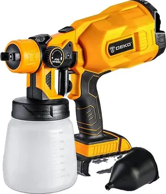 Image de Pulvérisateur de peinture électrique, HVLP, réservoir de 800 ml, vitesse de 30000 tr/min, DKSG20K2