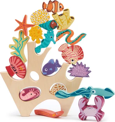 Image de Tender Leaf Toys Jeu d'empilement Récif corallien (Jouet d'enfant, en bois) 7508410