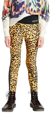 Imagen del producto de Leggings para niña de Desigual, estampado de leopardo, talla 134