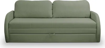 Produktbild von Selsey DIEGO - 3-Sitzer-Sofa mit Schlaffunktion und Bettkasten, salbeigrün