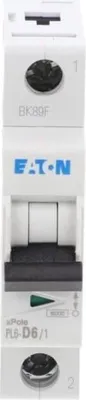 Immagine prodotto di Interruttore automatico 1P D 6A 6kA AC PL6-D6/1 286542