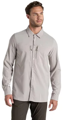 Produktbild von NosiLife Pro Long Sleeved Shirt V Men M beige - parchment