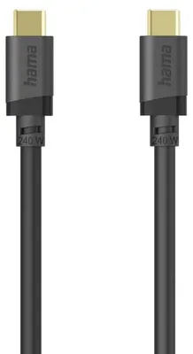 Produktbild von Hama 00202009, 1,5 m, USB C, USB C, USB 3.2 Gen 1 (3.1 Gen 1), 5 Gbit/s, Schwarz