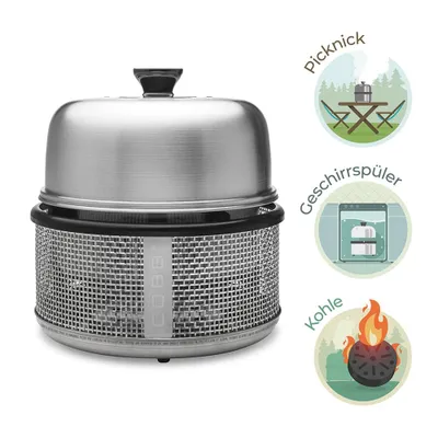 Produktbild von Cobb Holzkohlegrill Air Deluxe inkl. Griddle+ Grillplatte