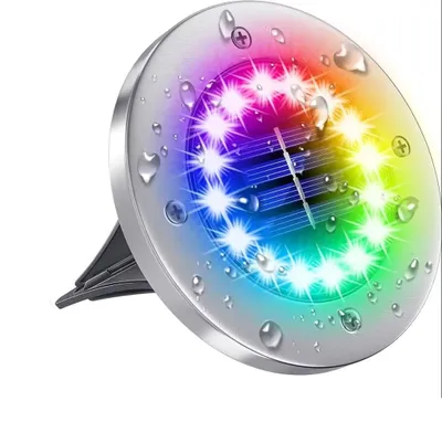 Immagine prodotto di Lampada solare da esterno - Lampada da giardino - Faretti da terra - Lampada a LED - Illuminazione solare - Acciaio inossidabile - Sensore automatico