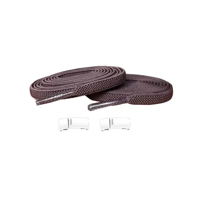 Produktbild von Elastische Schnürsenkel mit Magneten - Schnürsenkel: Braun | Magnete: Weiss