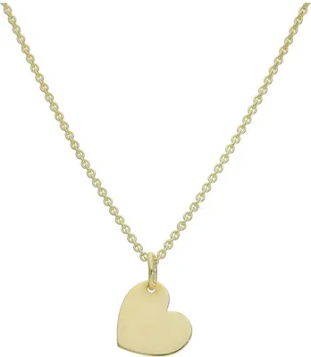 Produktbild von Damen Halskette 925 Silber Goldplattiert Herz JL16-05-0775 47 cm