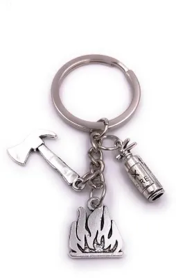 Produktbild von Feuerwehrbeil Silber Metall Schlüsselanhänger