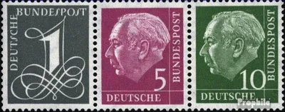 Produktbild von Briefmarken BRD (BR.Deutschland) 1958 Mi W18X gestempelt