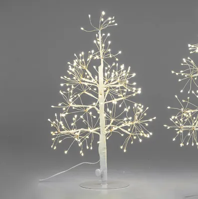 Produktbild von LED Deko Tanne, Baum mit Funkeleffekt H. 45cm weiß mit 240 LEDs Formano W25