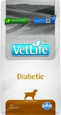 Productafbeelding van Vet Life Natuurlijk Hondenvoer voor Diabetische Honden, 2 kg