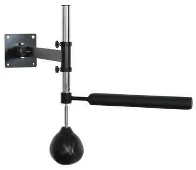 Image de Support pour sac de frappe - Porte-sac de frappe - Sac de vitesse - Barre de réflexes - Entraîneur de boxe - Hauteur réglable - Conception pliable