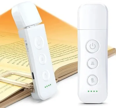 Zdjęcie produktu dla Lampka do czytania książek LED klips 12 diod 5 poziomów jasności USB