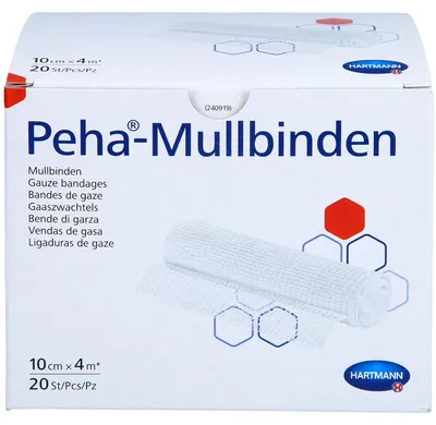 Image de Bande de gaze Peha 10cmx4m, 20 pcs BIN