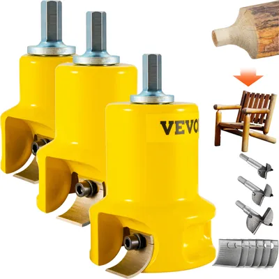 Produktbild von VEVOR Bohrmaschine 25,4 mm, 38 mm und 50,8 mm, 6 Schneidklingen – geeignet für Balkenböden, Balkenbalken, Balkenräume, Balkentische usw.