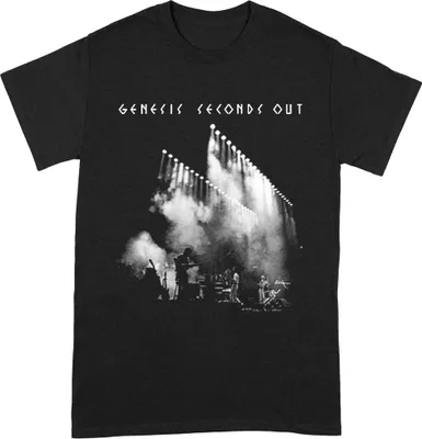 Produktbild von Genesis - "Seconds Out" T-Shirt für Herren/Damen Uni BI169 (L) (Schwarz/Weiß)