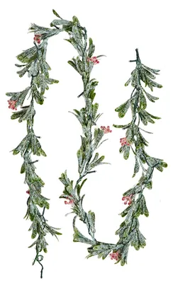 Image de VEVOR Guirlande de Noël, 2 m, vert réaliste, guirlande de sapin, décorée avec des vignes, des feuilles d'olivier & des baies, guirlande artificielle à feuilles persistantes avec guirlande lumineuse, décoration de Noël pour le manteau de cheminée