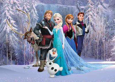 Immagine prodotto di Poster Disney La regina dei ghiacci viola e blu - 600656 - 160 x 110 cm