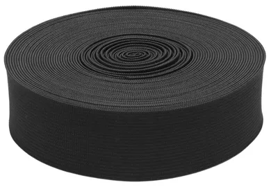 Obrázek produktu pro Černá gumička, šířka 3,5 cm, silná, pro vlastní tvorbu, stříhání, šití, pohodlná, prodyšná, role gumičky pro ruční práce