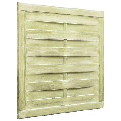 Image de vidaXL Portail de jardin Pin imprégné 100x100 cm Vert